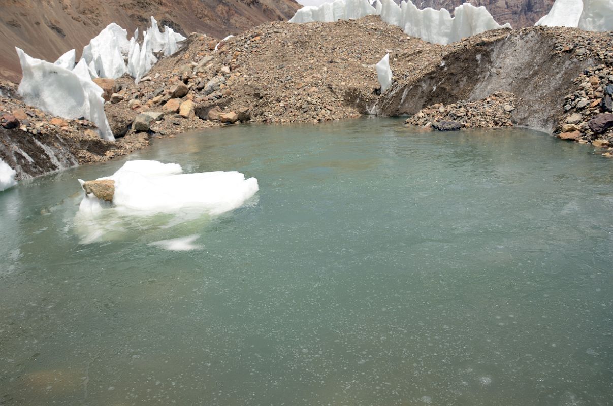 24 Ice Covered Lake On The Gasherbrum North Glacier In China 